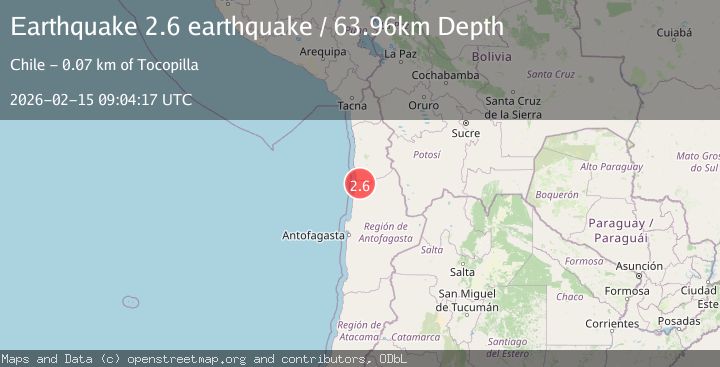 Map of Antofagasta, Chile