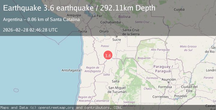 Map of Potosi, Bolivia