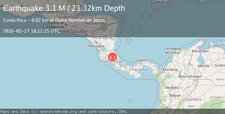 Map of Costa Rica