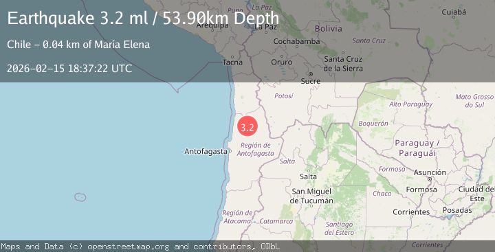 Map of Antofagasta, Chile