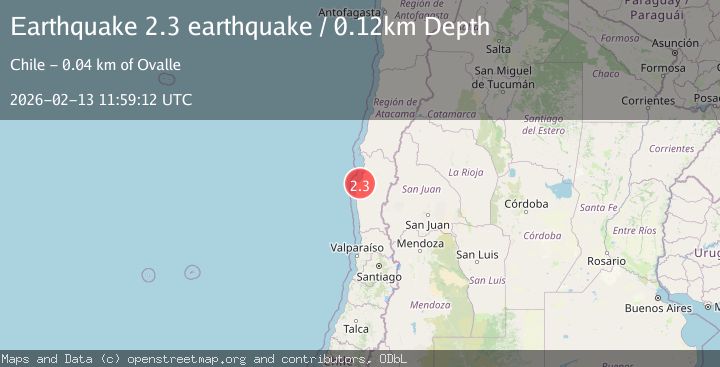 Map of Coquimbo, Chile
