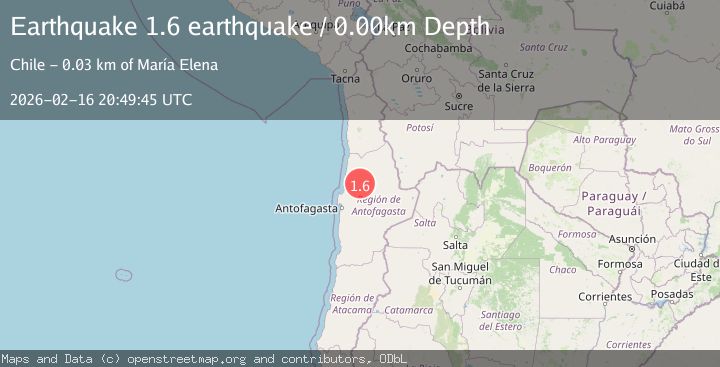 Map of Antofagasta, Chile