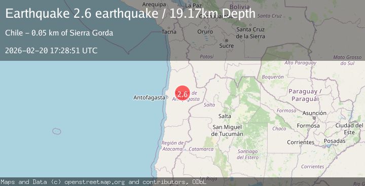 Map of Antofagasta, Chile