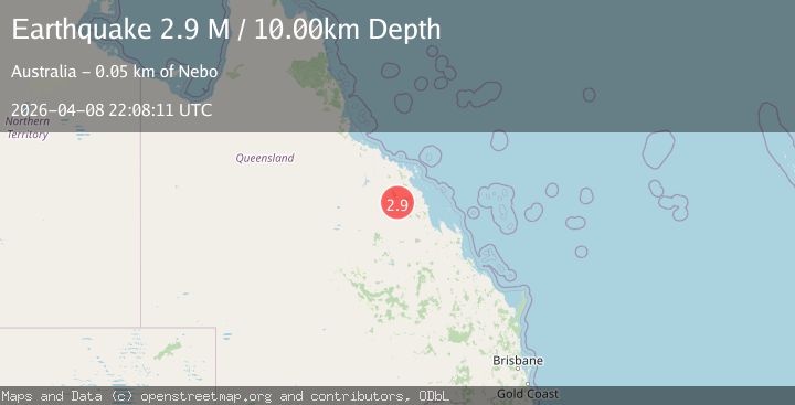 Map of Queensland, Australia