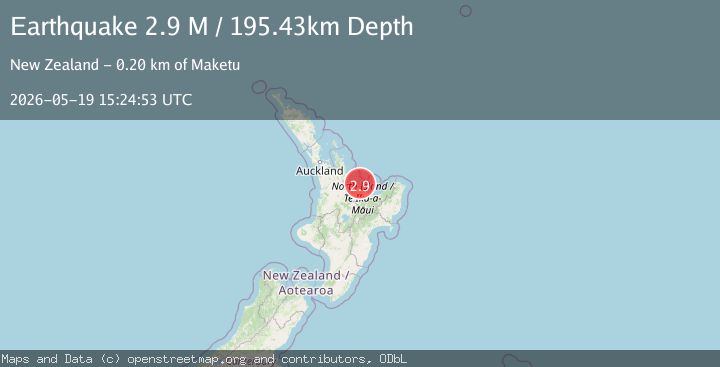Map of North Island of New Zealand