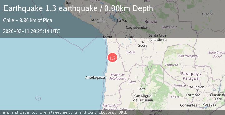 Map of Tarapaca, Chile