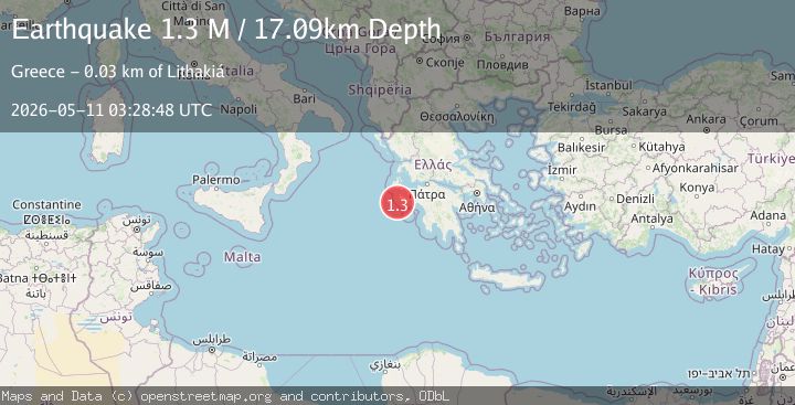 Map of Ionian Sea