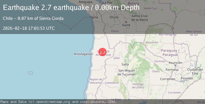 Map of Antofagasta, Chile