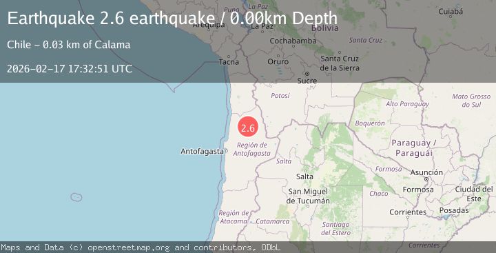 Map of Antofagasta, Chile