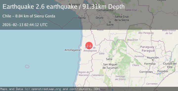 Map of Antofagasta, Chile