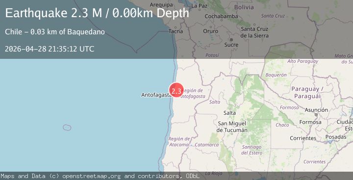 Map of Antofagasta, Chile