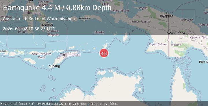 Map of Kepulauan Tanimbar, Indonesia
