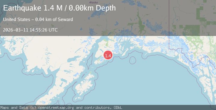 Map of Kenai Peninsula, Alaska