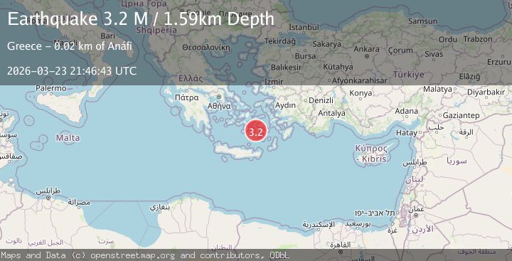Map of Dodecanese Islands, Greece