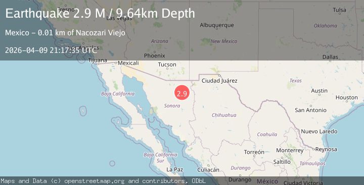 Map of Sonora, Mexico