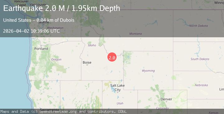 Map of southern Idaho