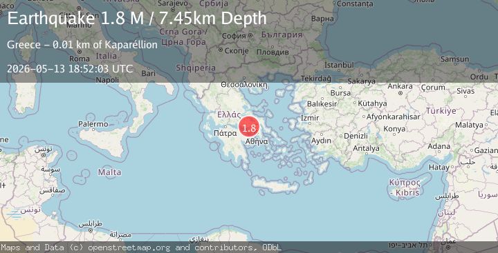 Map of Central Greece