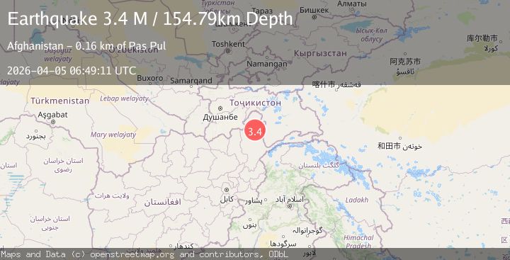 Map of Hindu Kush region, Afghanistan
