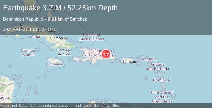 Map of Dominican Republic region