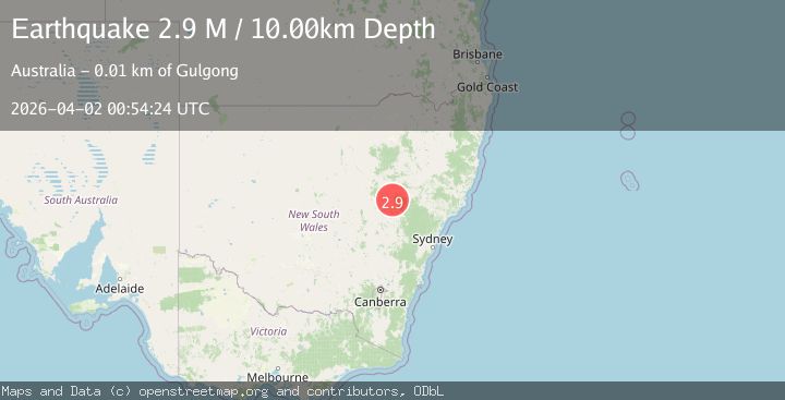 Map of New South Wales, Australia