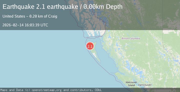 Map of Haida Gwaii Region, Canada