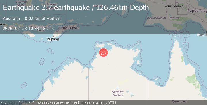 Map of Northern Territory, Australia