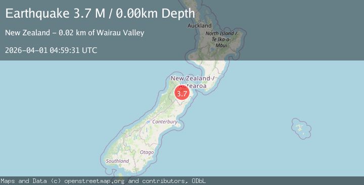 Map of Marlborough District, New Zealand