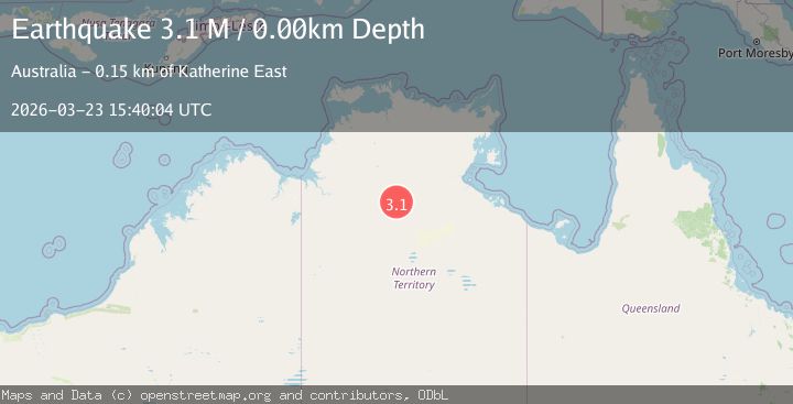 Map of Northern Territory, Australia