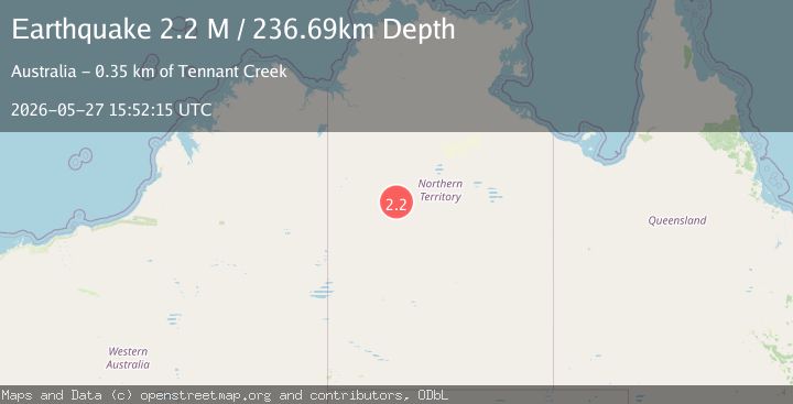 Map of Northern Territory, Australia