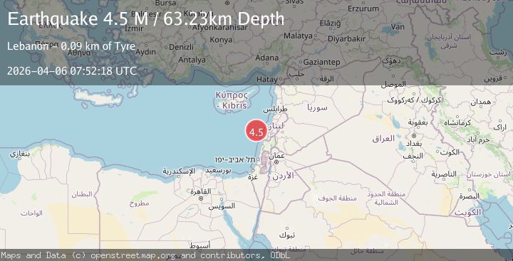 Map of eastern Mediterranean Sea