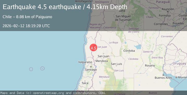 Map of San Juan, Argentina