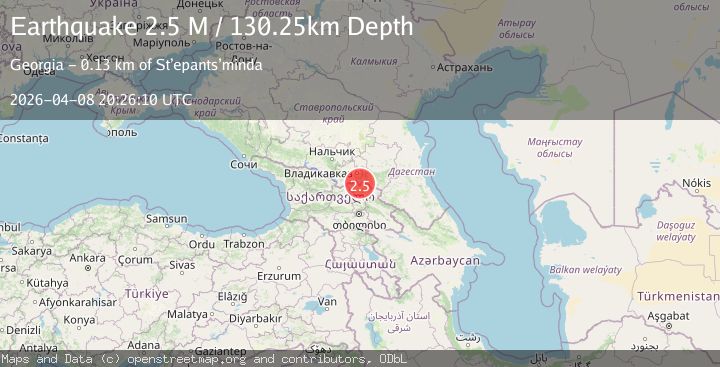 Map of Georgia (Sak'art'velo)