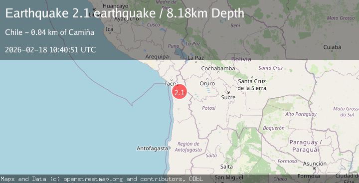 Map of Tarapaca, Chile