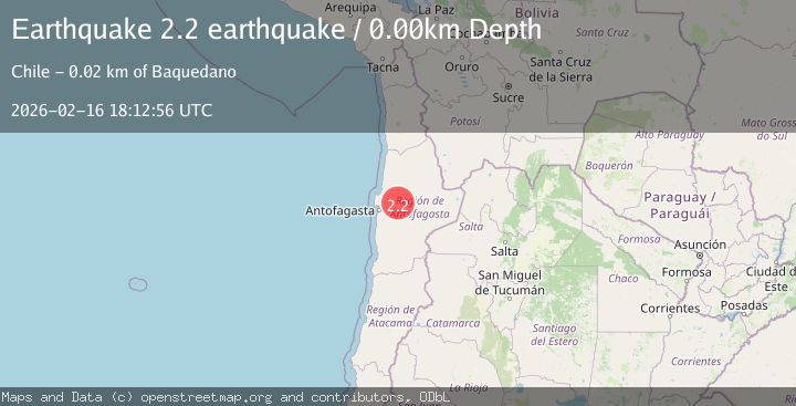 Map of Antofagasta, Chile