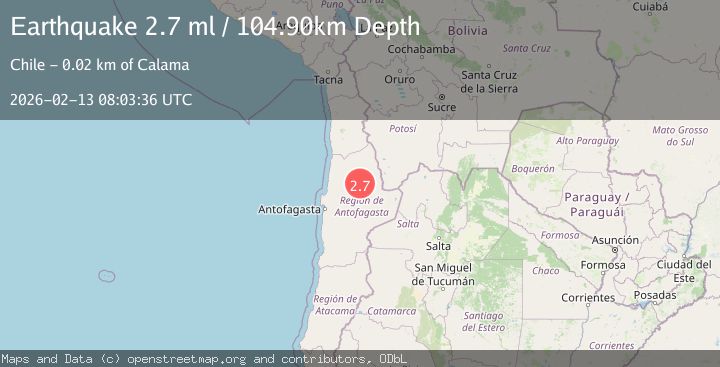 Map of Antofagasta, Chile