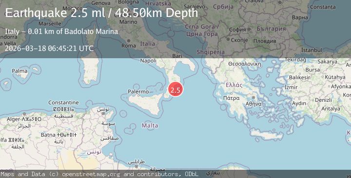 Map of southern Italy