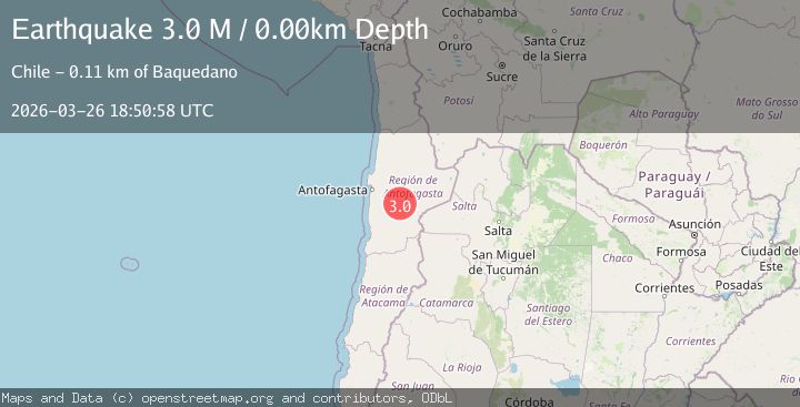 Map of Antofagasta, Chile