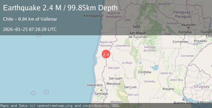 Map of Atacama, Chile