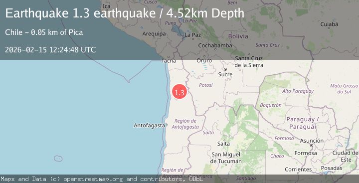 Map of Tarapaca, Chile