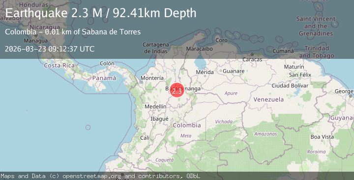 Map of northern Colombia