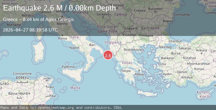Map of Greece-Albania border region