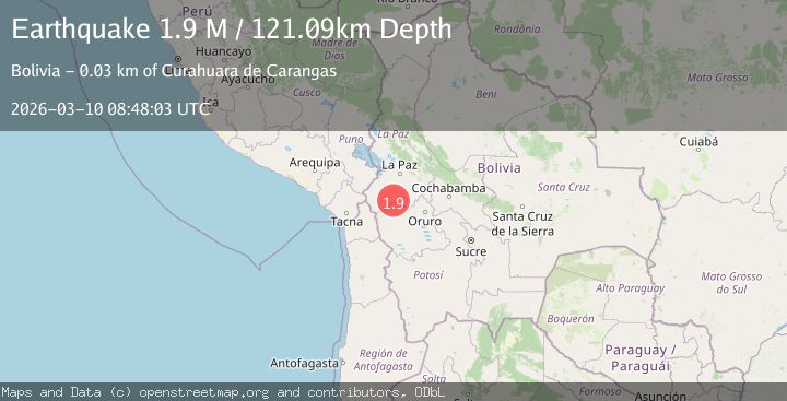 Map of La Paz, Bolivia