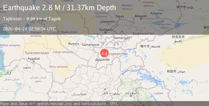 Map of Tajikistan