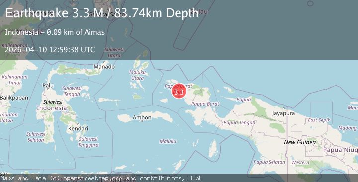 Map of Papua, Indonesia