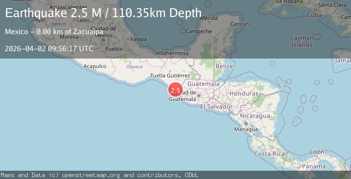 Map of Chiapas, Mexico