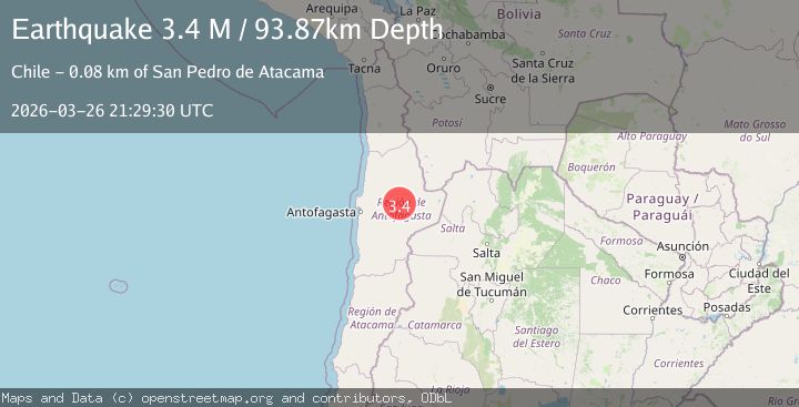 Map of Antofagasta, Chile