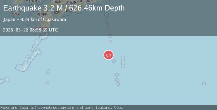 Map of Bonin Islands, Japan region