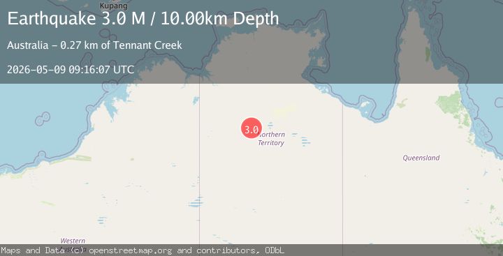 Map of Northern Territory, Australia