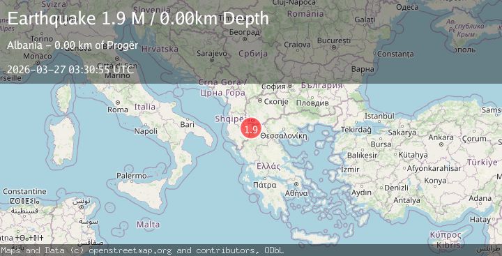 Map of Greece-Albania border region