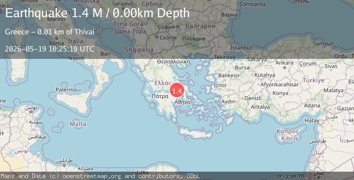 Map of Central Greece